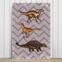 Imagem de Placa Decorativa Infantil Dinossauro Jurassic Roxo 20x30cm