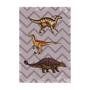 Imagem de Placa Decorativa Infantil Dinossauro Jurassic Roxo 30x40cm