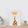 Imagem de Placa decorativa infantil filhote girafa animal