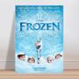 Imagem de Placa decorativa infantil Frozen filme de animação cartaz 