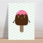 Imagem de Placa decorativa infantil happy ice cream picole fofo