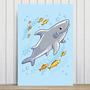 Imagem de Placa Decorativa Infantil Shark Tubarão 20x30cm