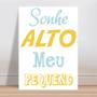 Imagem de Placa decorativa infantil sonhe alto meu pequeno maternidade