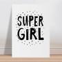 Imagem de Placa decorativa infantil Super Girl