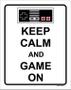 Imagem de Placa Decorativa - Keep Calm And Game On 36X46