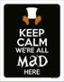 Imagem de Placa Decorativa - Keep Calm We'Re All Mad Here 27X35