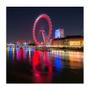 Imagem de Placa decorativa London Eye 25x25 cm Preto