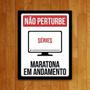 Imagem de Placa Decorativa - Maratona Em Andamento (27X35)