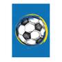 Imagem de Placa Decorativa MDF Bola de Futebol Fundo Azul 20x30cm