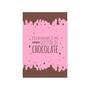 Imagem de Placa Decorativa MDF Chocolate Frase Felicidade 30x40cm