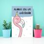 Imagem de Placa Decorativa MDF Flamingo Unicórnio 20x30cm