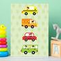 Imagem de Placa Decorativa MDF Infantil Carrinhos 30x40