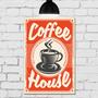 Imagem de Placa Decorativa MDF Vintage Café 20x30 cm