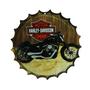 Imagem de Placa Decorativa Modelo Tampa Cerveja Harley Davidson 29x29 Mdf6mm Madeira