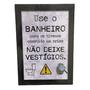 Imagem de Placa Decorativa para Banheiro de parede porta de banheiro