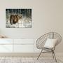 Imagem de Placa Decorativa para Sala Animais Tigre Painel Kit 4 Placas