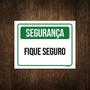 Imagem de Placa Decorativa - Segurança Fique Seguro 36X46