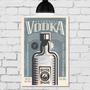 Imagem de Placa Decorativa Vintage Bebidas MDF Vodka 20x30cm