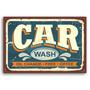Imagem de Placa Decorativa Vintage Carros Car Wash 20x30cm