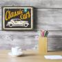 Imagem de Placa Decorativa Vintage Carros Classic Cars 20x30cm