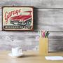 Imagem de Placa Decorativa Vintage Carros Garage 30x40cm