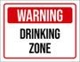 Imagem de Placa Decorativa - Warning Drinking Zone 36X46