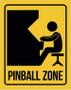 Imagem de Placa Decorativa - Zona Pinball Zone 27X35