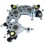 Imagem de Placa Diodo Conjunto Retificador Golf New Beetle Passat Variant A3 1.8 140A Diodos Avalanche 6X50A B+ M8X13Mm Alternador BO F000Bl0803 06J 903 023G