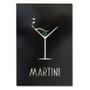 Imagem de Placa Drink Martini Laqueada 3D Mdf - 30 x 20 cm