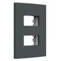Imagem de Placa Dubai 4X2 2 Modulos Separados Com Suporte Volcano Matte Enerbras