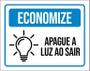 Imagem de Placa Economize Apague A Luz Ao Sair 36X46