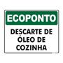 Imagem de Placa Ecoponto Descarte De Óleo De Cozinha - 30x20cm