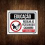 Imagem de Placa Educação Recolha As Fezes Do Seu Cachorro 18X23