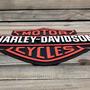 Imagem de Placa Em Alto Relevo Harley Tradicional Motociclismos Garage 29 cm