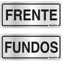 Imagem de Placa em aluminio  6x15cm frente e fundo  - 120BH (2 UNIDADES) - SINALIZE