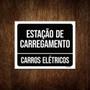 Imagem de Placa Estação Carregamento Carros Elétrico 18X23