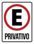 Imagem de Placa Estacionamento Privativo 18X23