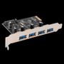 Imagem de Placa Expansão Pci-Express Usb 3.0 4X Portas Transferência