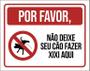 Imagem de Placa Favor Não Deixe Seu Cão Fer Xixi Aqui Nova 18X23