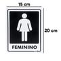 Imagem de Placa Feminino 15 x 20 Cm PS65 Encartale