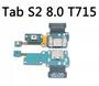 Imagem de Placa Flex Conector Carga Compatível Tab S2 8.0 T710 T715