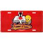 Imagem de Placa Frajola e Piu-Piu - Looney Tunes em Metal com Relevo