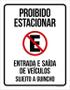 Imagem de Placa Garagem Proibido Estacionar Sujeito Guincho (27X35)