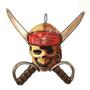 Imagem de Placa Halloween Caveira Pirata 55Cm Halloween