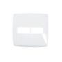 Imagem de Placa Horizontal 4x4cm 1+1P Gloss Branco - Pial Legrand