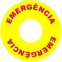 Imagem de Placa Identific Emergencia Para Botao 22M Amarelo Metaltex