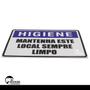 Imagem de Placa Informação Mantenha Este Local Sempre Limpo Higiene 19x14cm