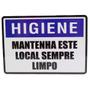 Imagem de Placa Informativa Mantenha Este Local Sempre Limpo 19x14cm