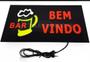 Imagem de Placa led letreiro Luminoso Painel quadro bar bem vindo-110v