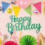 Imagem de Placa Letreiro em MDF  Decorativa Happy Birthday Aniversário